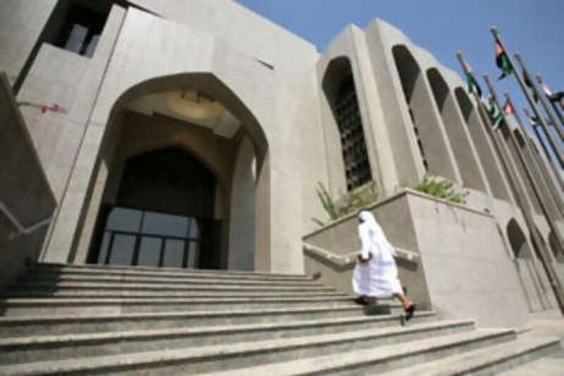 Abu Dhabi, UAE - September 22 , 2008 - Central Bank of the UAE. (Nicole Hill / The National)