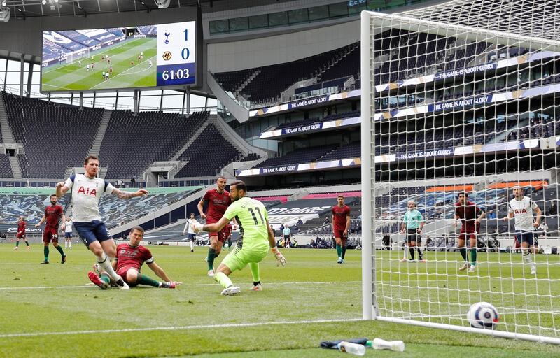 Pierre-Emile Hojbjerg – 8: Put Kane through with brilliant ball through centre of Spurs defence for opening goal. Less impressive with strike from way out just after half-time that flew high and wide. Made it 2-0 when he was first to rebound after Patricio saved Bale’s shot. AP