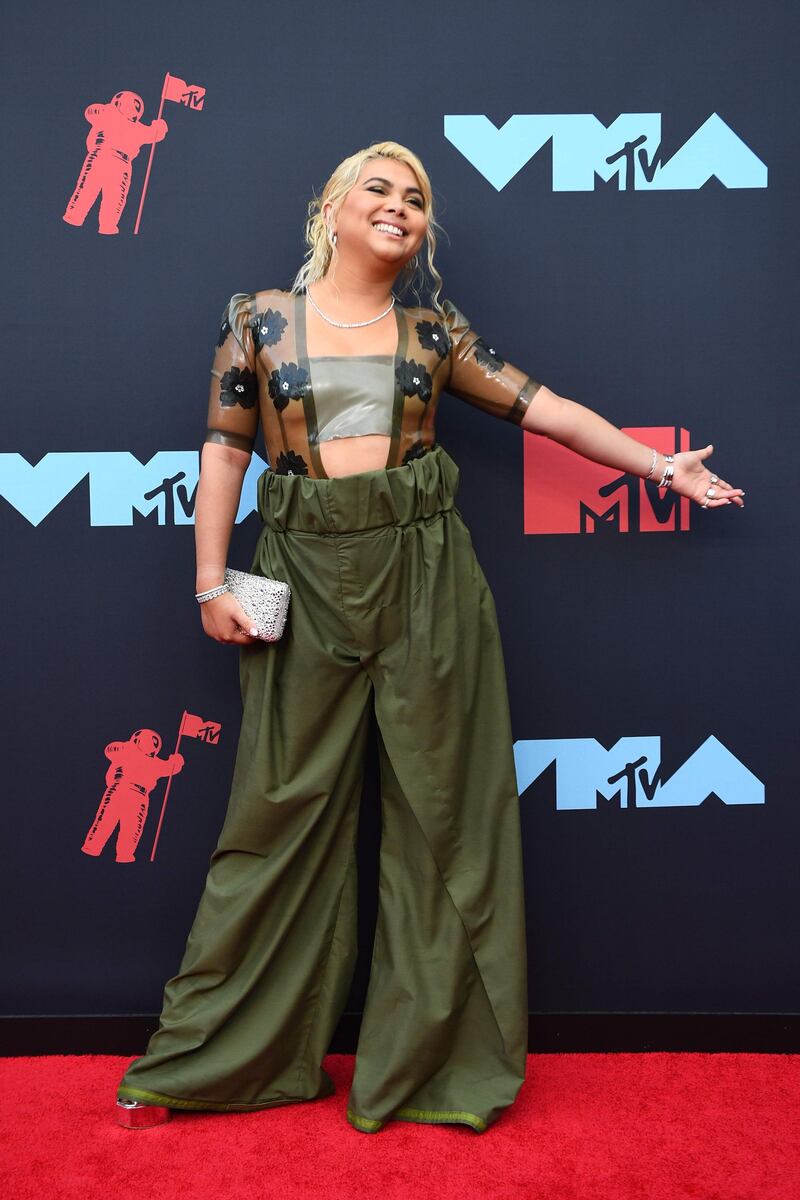 Hayley Kiyoko arrives at the MTV Video Music Awards on Monday, August 26. AFP