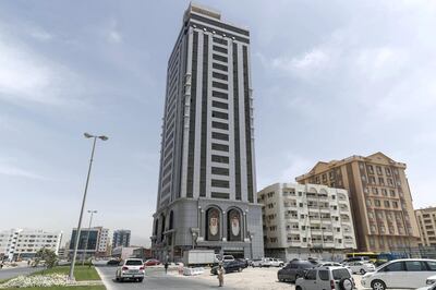 RAS AL KHAIMAH, UNITED ARAB EMIRATES. 08 APRIL 2018. Bidoon housing building in Ras Al Khaimah city. Burj Al Baloech. (Photo: Antonie Robertson/The National) Journalist: Anna Zacharias. Section: National.