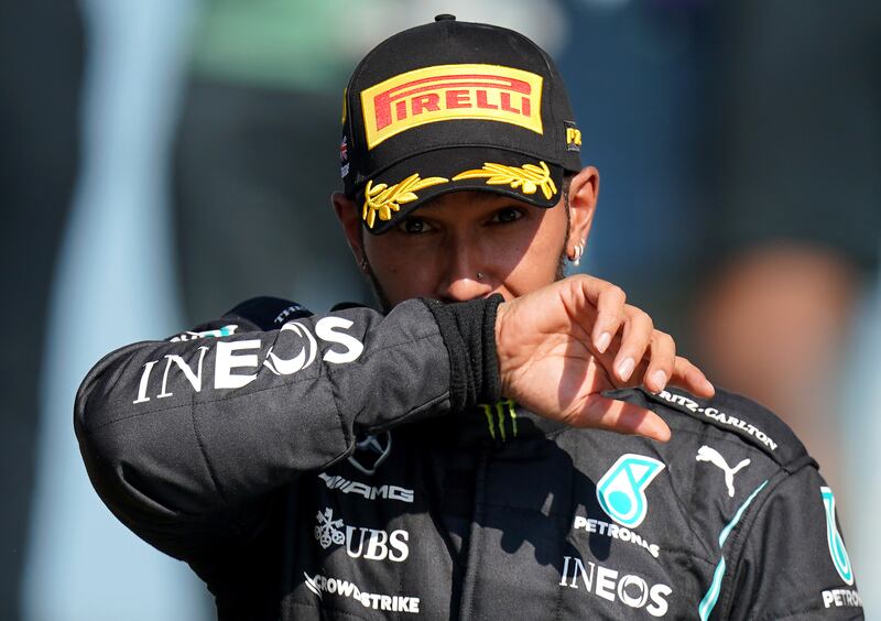 Mercedes' Lewis Hamilton heads into this weekend's Turkish GP leading Red Bull's Max Verstappen by two points. PA