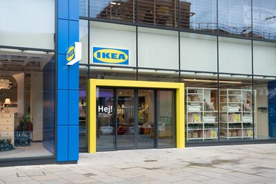 The doors to IKEA UK's first small store in the UK open in Hammersmith, London. Photo: IKEA