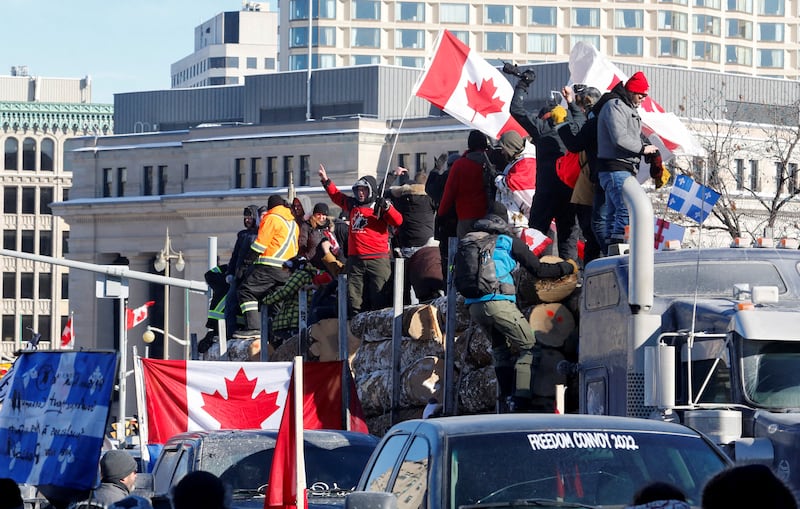Lorries began arriving in Ottawa on Friday in several convoys and were joined by thousands of other anti-vaccination protesters. Reuters