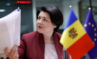 Moldova's Prime Minister Natalia Gavrilita resigned on Friday, adding to the country's wartime problems. EPA 