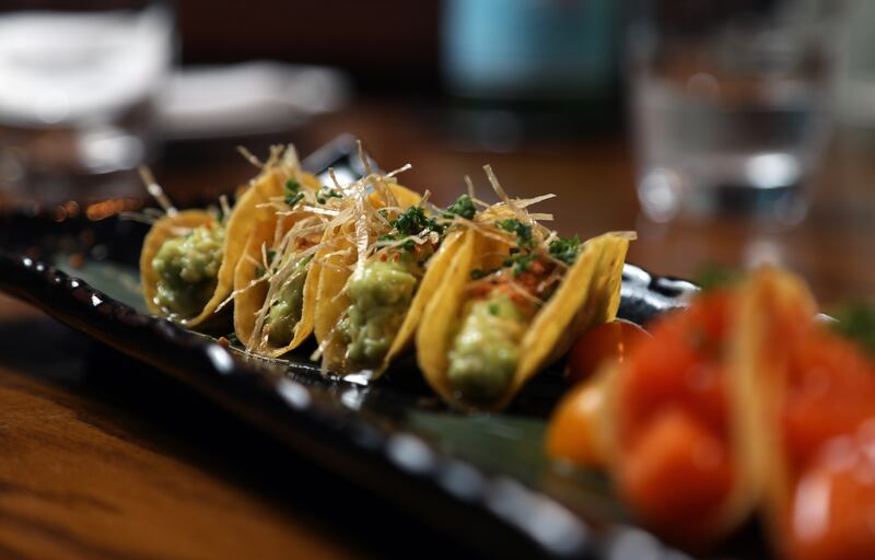 Avocado dry miso tacos