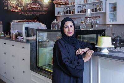 Amna Al Hashemi, founder of Mitts and Trays. Photo: Victor Besa for The National
