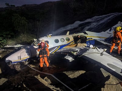Marilia Mendonca's plane crashed between her home town of Goiania and Caratinga, a small city in Minas Gerais state to the north of Rio de Janeiro. EPA