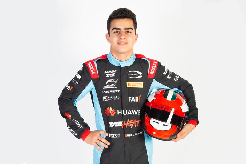 UAE's teen driver Rashid Al Dhaheri made his single-seater racing debut in Italy this year. Photo: PREMA