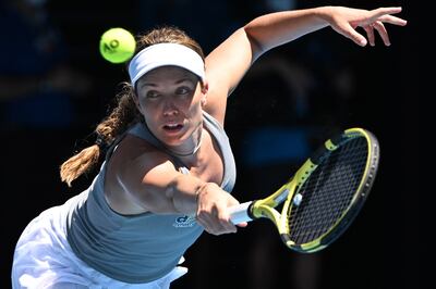 Danielle Collins is through to her second Australian Open semi-final having reached the same stage in 2019. EPA