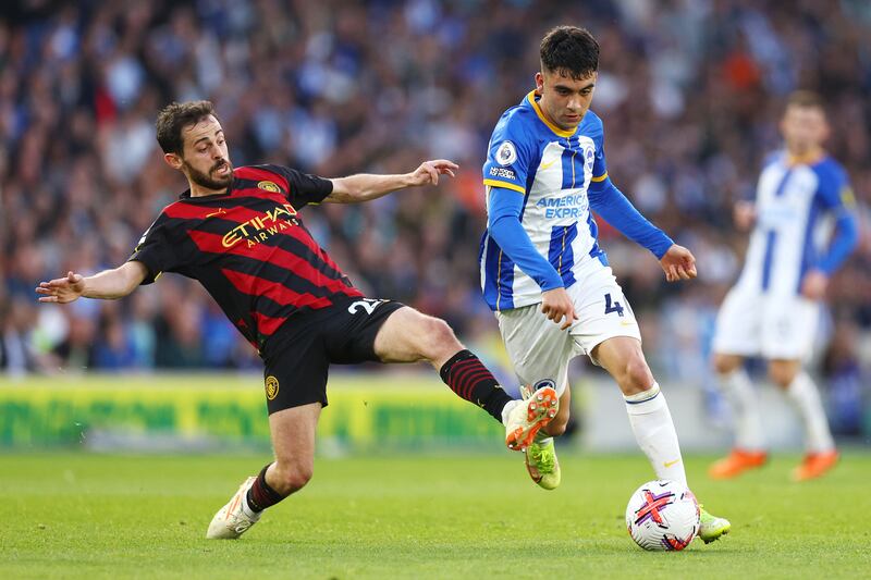 Facundo Buonanotte - 7. Showed good defensive awareness to track back and pick the pocket of De Bruyne on the edge of the penalty area. Did well to skip past two challenges before stinging the palms of Ortega with a left-footed shot in the 35th minute. Getty