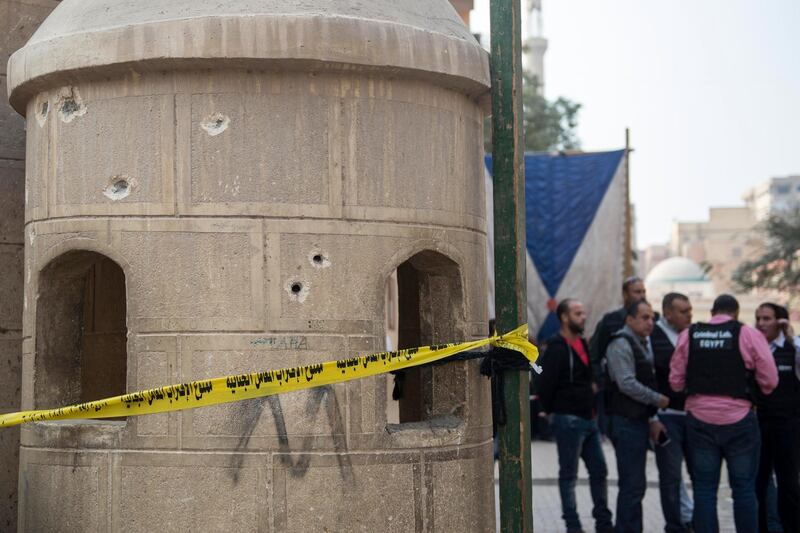 Gunmen killed at least nine people including three police in an attack on a Coptic Christian church south of Cairo on Friday, medical and security sources said. Mohamed Hossam / EPA