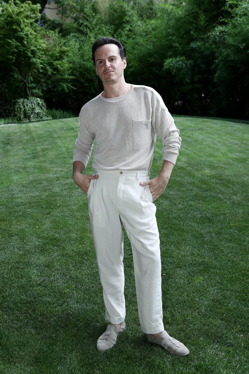 Andrew Scott attends the Giorgio Armani fashion show. Getty Images