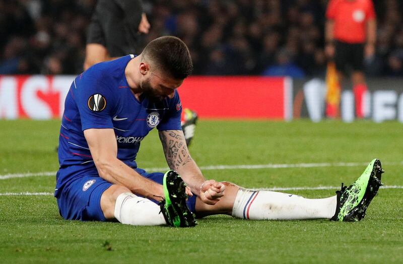 Olivier Giroud: Frenchman's inclusion may be a little harsh as he has rarely been trusted by Chelsea manager Maurizio Sarri in the league. Is the top scorer in the Europa League and can add to his 10 goals in this year's final against Arsenal. Reuters