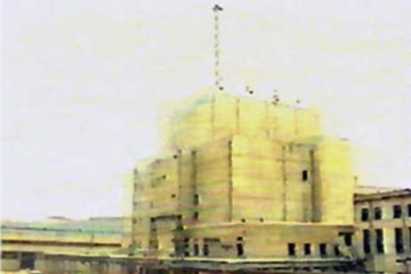 This photo taken in May 1992 shows an external view of the Yongbyon-1 nuclear power plant in North Korea.