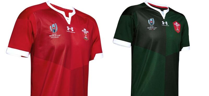 12: Wales – The home strip is workmanlike, a bit no frills. The forest green change kit is a touch better. Pretty middle of the road offering.  Images via WRU.com