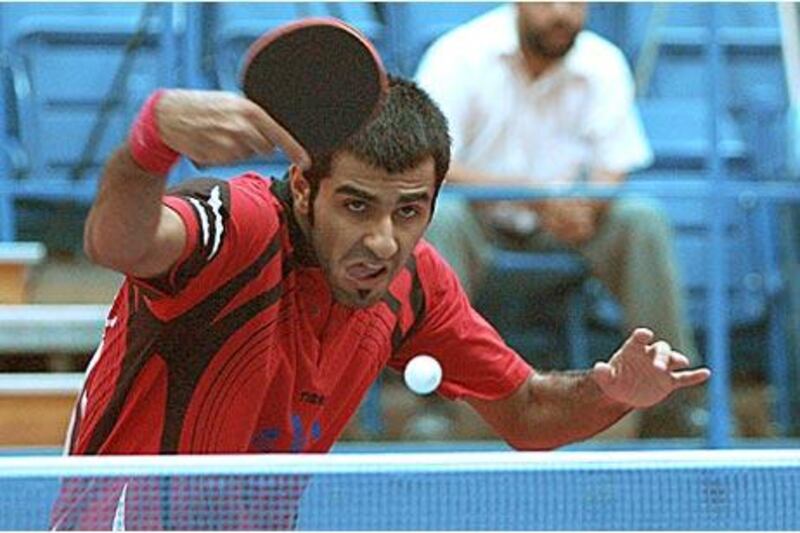 Rashid Abdul Hamid in action during the GCC Championships at Al Nasr club, Dubai.