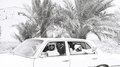 Sheikh Zayed visits Liwa and Delma Island, Abu Dhabi, 1979. Al Itihad