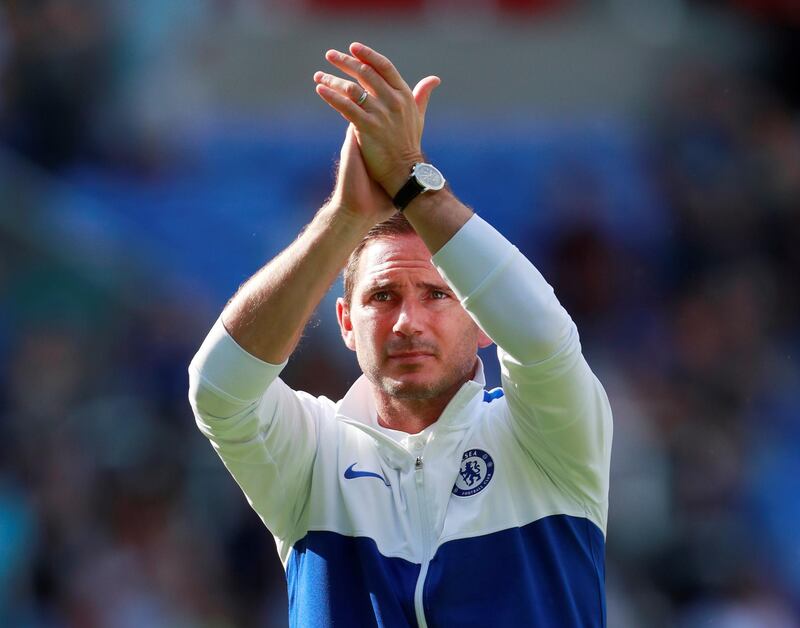 Frank Lampard acknowledges the Chelsea fans. Reuters