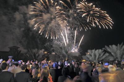 Fireworks at Buddha-Bar Beach.