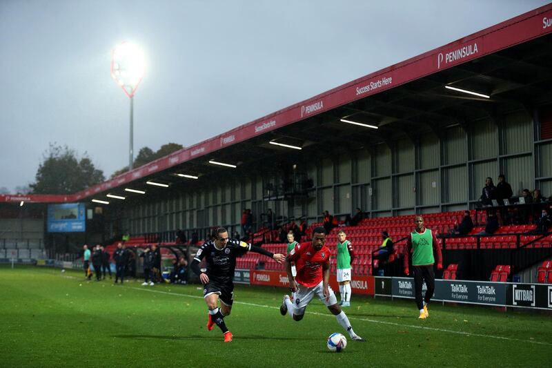 Action from Salford's draw at home to Crawley. Getty