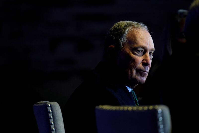 FILE PHOTO: U.S. presidential candidate Michael Bloomberg speaks at an event in Aurora, Colorado, U.S. Dec 5, 2019. REUTERS/Rick Wilking/File Photo