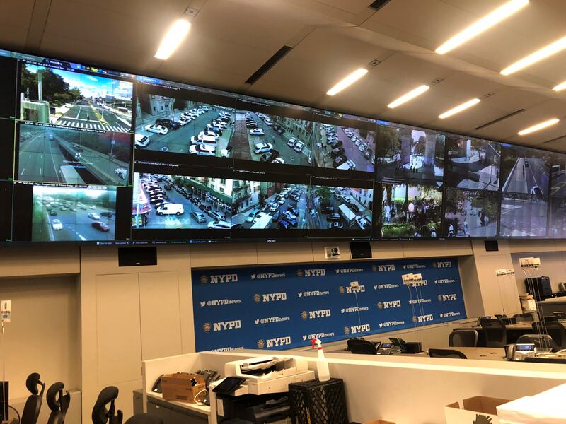 The NYPD counter-terrorism command centre hosts law enforcement representatives from myriad agencies such as the CIA, FBI, Homeland Security and even security forces accompanying visiting leaders. Holly Aguirre / The National