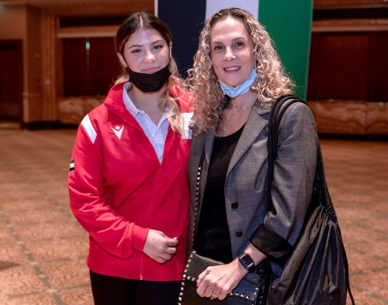 Layla Al Khatib - The teenage backstroker recently picked up two gold medals and a bronze at the Arab Swimming Age Group Championships in the UAE. Victor Besa / The National