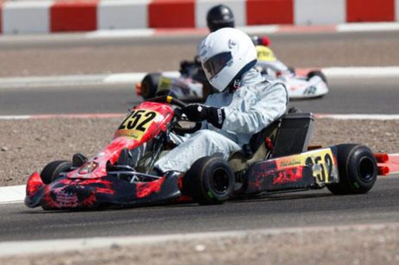 Sheikh Khalid bin Khalifa took his turns in DD2 class at the Al Ain Raceway.