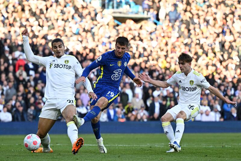 Pascal Struijk - 5, Often struggled when he was called into action by Reece James, though he did do well to head away Mount’s cross intended for Lukaku. Was sat down by the Belgian in the build-up to the third.
AFP