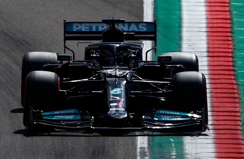 Mercedes' Lewis Hamilton was the fastest during qualifying on Saturday. Reuters