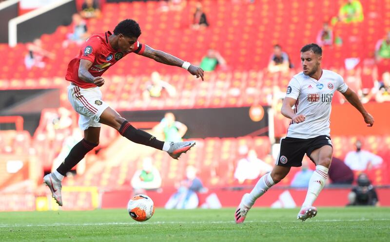 Marcus Rashford – 8, A crisp assist and two glaring misses within the first 20 minutes, then another assist later on. Dovetailed magnificently with Martial. EPA