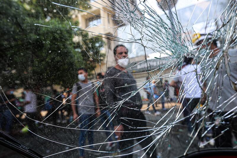 Anti-government protests continue in the centre of Baghdad. AFP