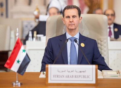 Syria's President Bashar Al Assad at an Arab-Islamic Extraordinary Summit on Gaza in Riyadh, Saudi Arabia. SPA
