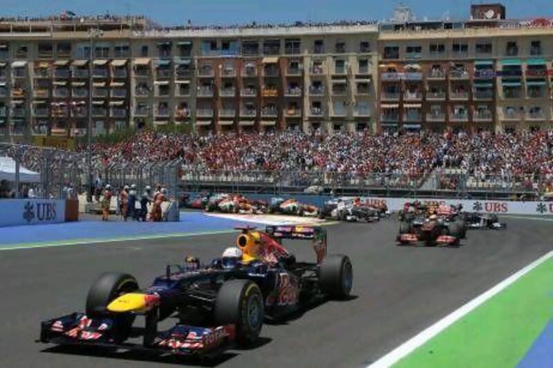 Sebastian Vettel dominated in Valencia until he was forced to retire with mechanical problems.