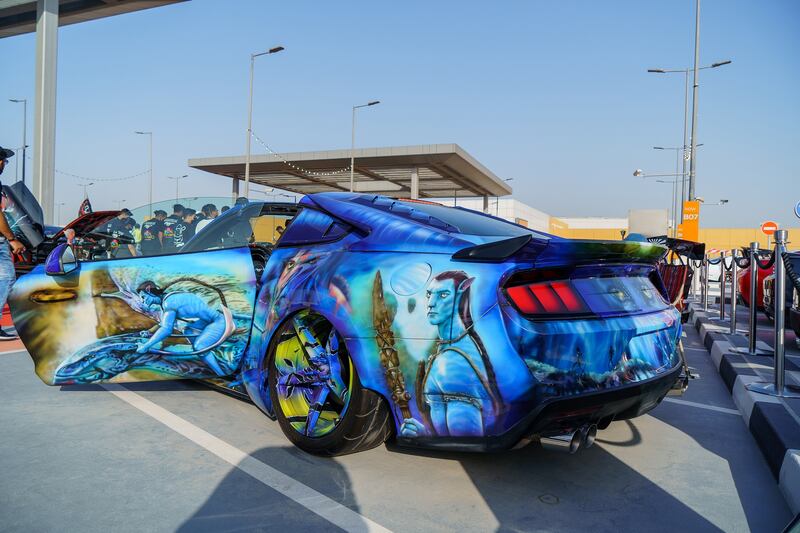 There's a Ford Mustang lurking beneath the 'Avatar' stylings.