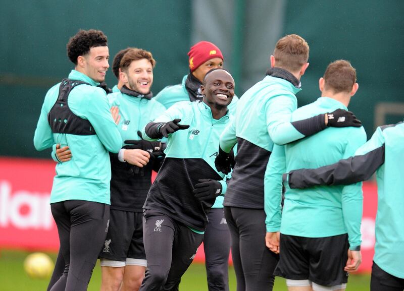 LIVERPOOL, ENGLAND - FEBRUARY 13th (Sun Out and Sun On Sunday Out ) All Smiles Sadio Mane  at Melwood Training Ground on February 13, 2020 in Liverpool, England. (Photo by Andrew Powell/Liverpool FC via Getty Images)