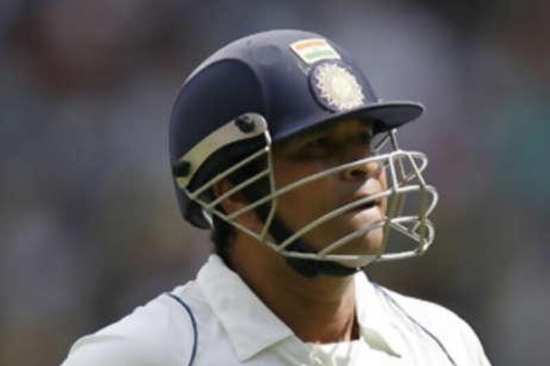 The India batsman Sachin Tendulkar.