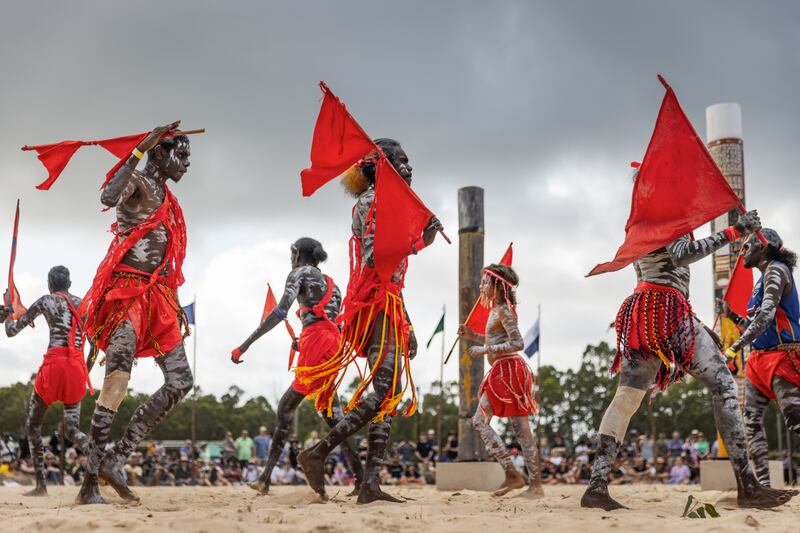 Dancers perform at the Garma Festival in East Arnhem, Australia. Getty Images