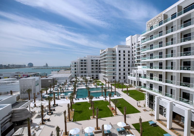 Abu Dhabi, United Arab Emirates, February 18, 2021. First-look pictures of the new Hilton Abu Dhabi Yas Island.     
Victor Besa/The National 
Section:  LF
Reporter:  Hayley Skirka