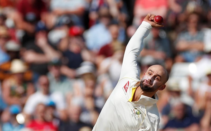 Australia's Nathan Lyon in action. Reuters