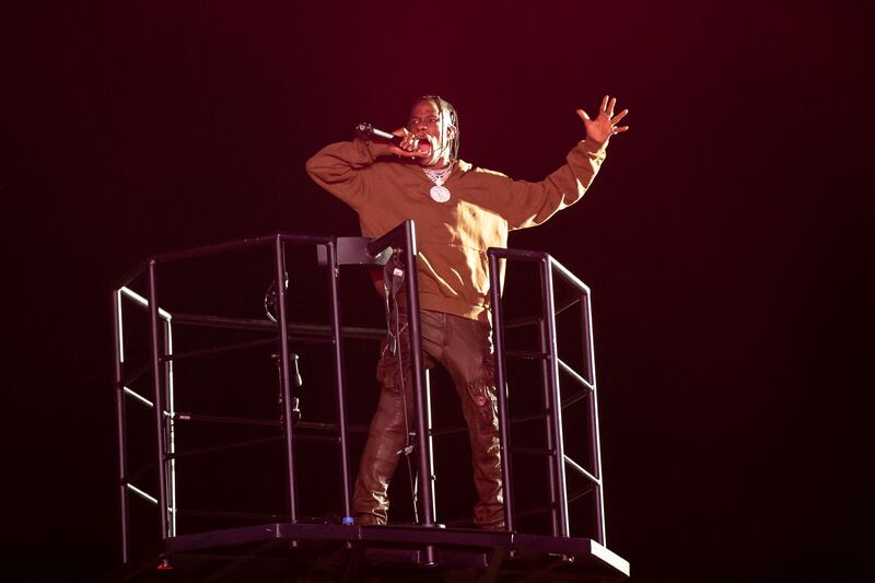 Travis Scott performs during the Astroworld Festival at NRG Stadium on November 9, 2019, in Houston, Texas.  AFP