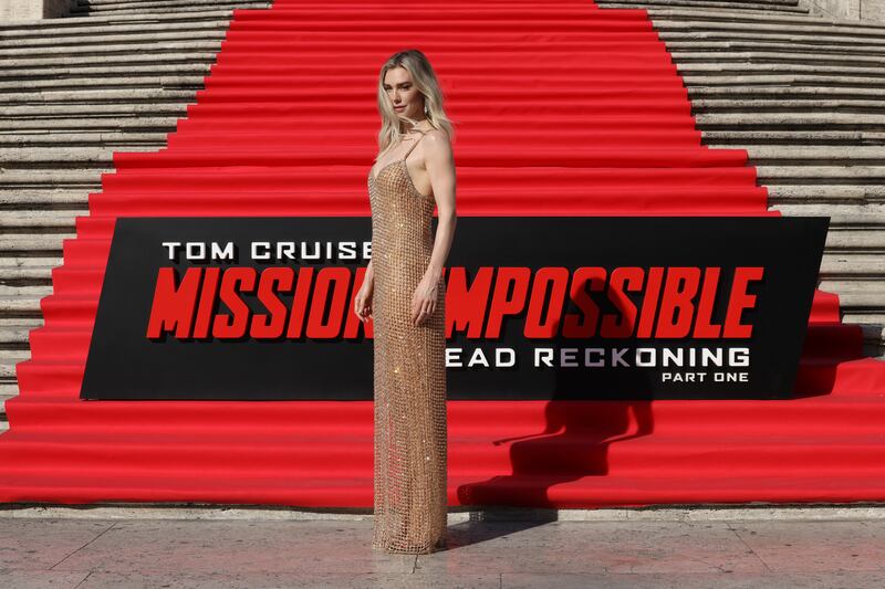 Actress Vanessa Kirby in Rome for the new Mission Impossible film premiere