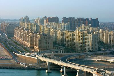 Palm Jumeirah continues to attract the attention of home buyers. Pawan Singh / The National