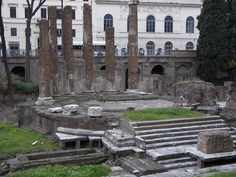 Temple B at the Largo di Torre Argentina will be a major part of the restoration works