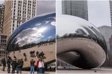 Anish Kapoor's 'Cloud Gate' in Chicago. Getty