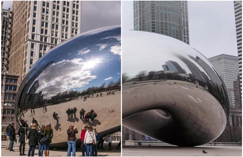 Anish Kapoor's 'Cloud Gate' in Chicago. Getty