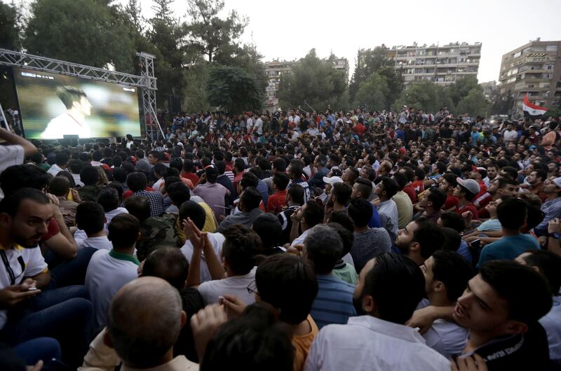 An upbeat mood spread from regime-held Damascus to the nearby rebel stronghold of Eastern Ghouta and as far as the northwestern town of Binnish in Idlib province, now largely controlled by extremists. Louai Beshara / AFP Photo