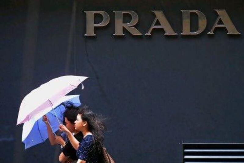 Shares of Prada fell as much as 3.9 per cent to HK$57.65, their lowest since August 24. Mike Clarke / AFP