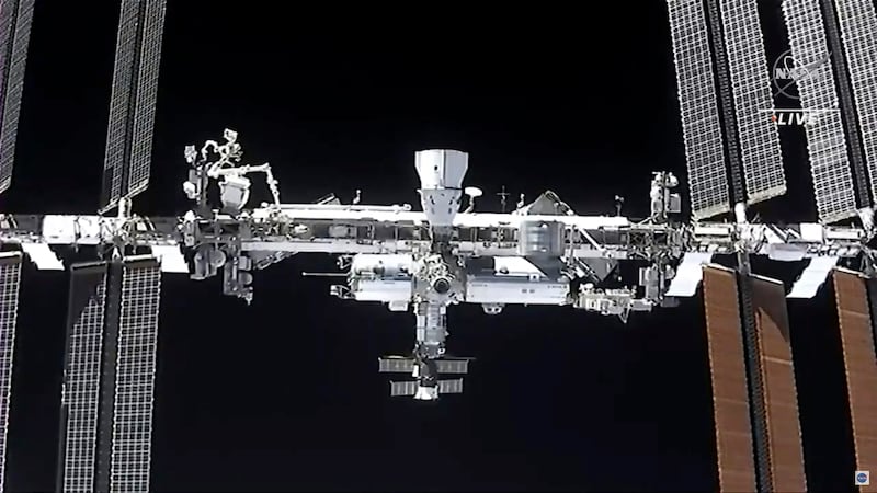 Spacewalks outside of the International Space Station are generally a daunting task, but imagine doing them while wearing bulky spacesuits that weigh 127 kilograms. 
Astronauts regularly venture outside of the football field-sized orbiting laboratory to do maintenance work on the structure, such as fixing solar panels and repairing the hardware. Nasa via AP 
