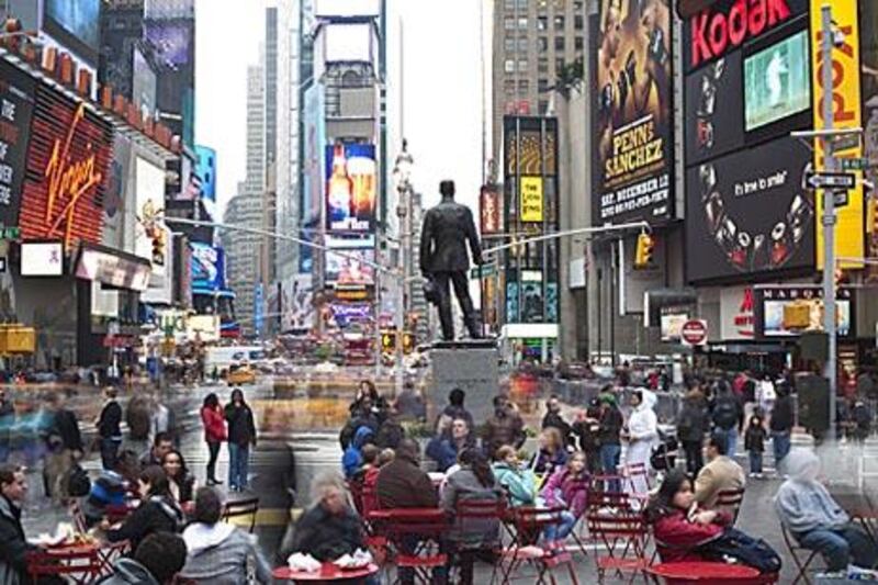 The newly pedestrianised Times Square feels like the centre of the world, says Adriaane Pielou.